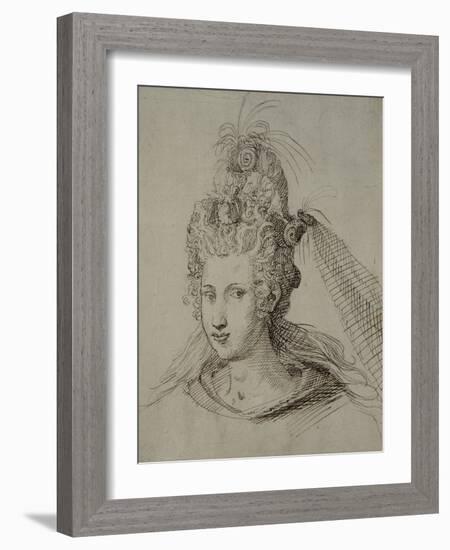 Headdress, Probably for Anne of Denmark-Inigo Jones-Framed Giclee Print