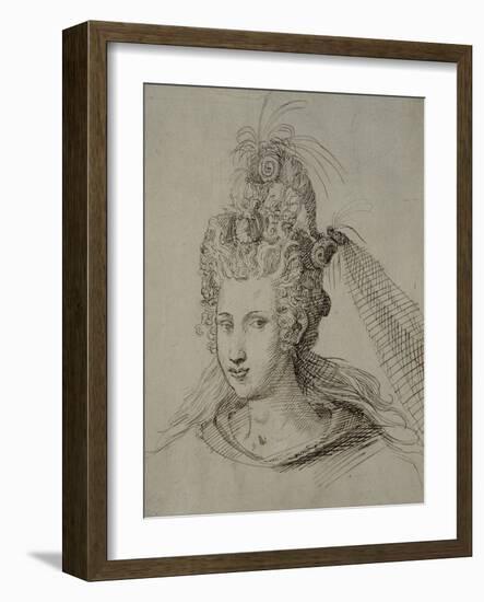 Headdress, Probably for Anne of Denmark-Inigo Jones-Framed Giclee Print