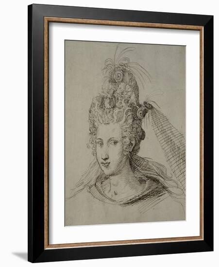 Headdress, Probably for Anne of Denmark-Inigo Jones-Framed Giclee Print