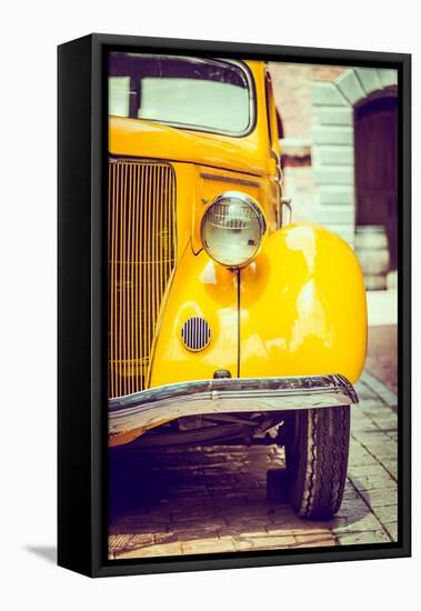 Headlight Lamp Vintage Car - Vintage Filter Effect-Stockforlife-Framed Premier Image Canvas