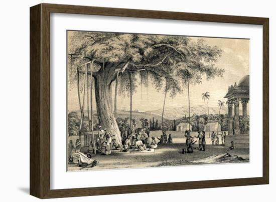 Headman of the Village Holding His Court, 1847-TJ Rawlins-Framed Giclee Print