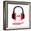 Headphones Music-Enrique Rodriguez Jr.-Framed Art Print