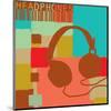 Headphones-Yashna-Mounted Art Print