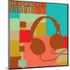 Headphones-Yashna-Mounted Art Print