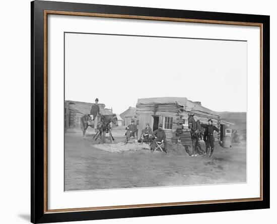 Headquarters of 11th Rhode Island Infantry During the American Civil War-Stocktrek Images-Framed Photographic Print