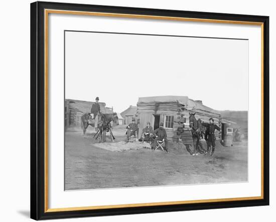 Headquarters of 11th Rhode Island Infantry During the American Civil War-Stocktrek Images-Framed Photographic Print