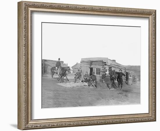 Headquarters of 11th Rhode Island Infantry During the American Civil War-Stocktrek Images-Framed Photographic Print