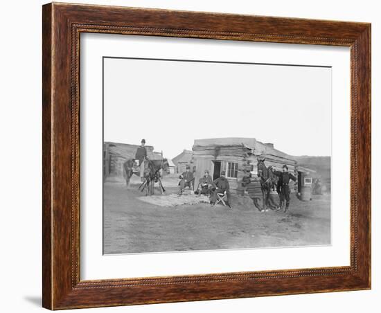 Headquarters of 11th Rhode Island Infantry During the American Civil War-Stocktrek Images-Framed Photographic Print