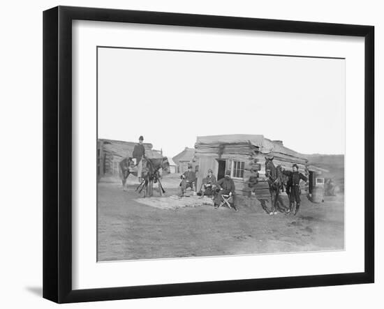 Headquarters of 11th Rhode Island Infantry During the American Civil War-Stocktrek Images-Framed Photographic Print