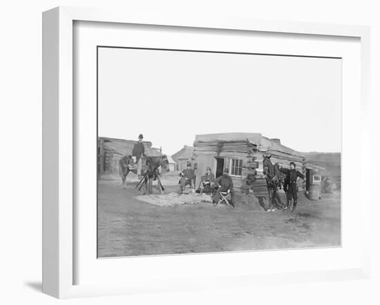 Headquarters of 11th Rhode Island Infantry During the American Civil War-Stocktrek Images-Framed Photographic Print