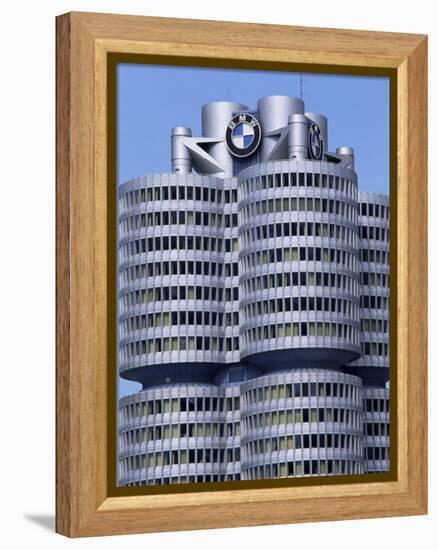 Headquarters of Bmw, Munich, Bavaria, Germany-Hans Peter Merten-Framed Premier Image Canvas