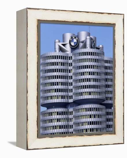 Headquarters of Bmw, Munich, Bavaria, Germany-Hans Peter Merten-Framed Premier Image Canvas