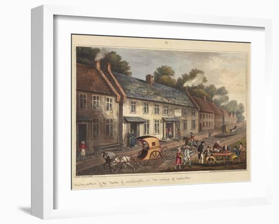 Headquarters of the Duke of Wellington in the Village of Waterloo-James Rouse-Framed Giclee Print