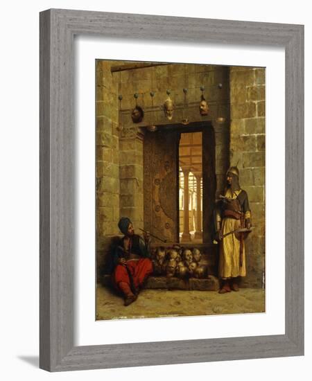 Heads of the Rebel Beys at the Mosque-El Assaneyn-Jean Leon Gerome-Framed Giclee Print