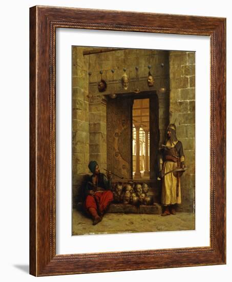 Heads of the Rebel Beys at the Mosque-El Assaneyn-Jean Leon Gerome-Framed Giclee Print