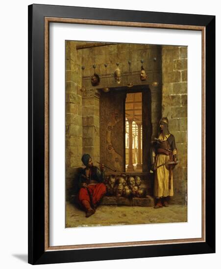 Heads of the Rebel Beys at the Mosque-El Assaneyn-Jean Leon Gerome-Framed Giclee Print