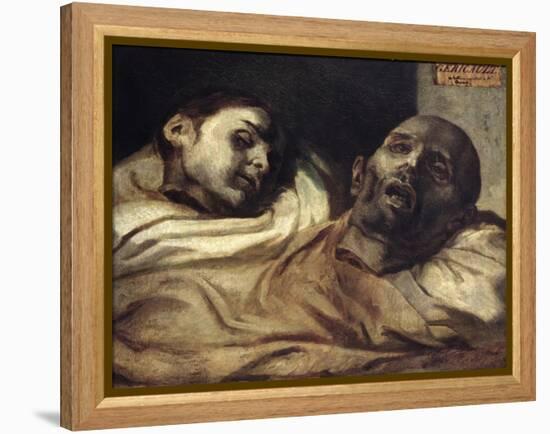 Heads of Torture Victims, Study for the Raft of the Medusa-Théodore Géricault-Framed Premier Image Canvas