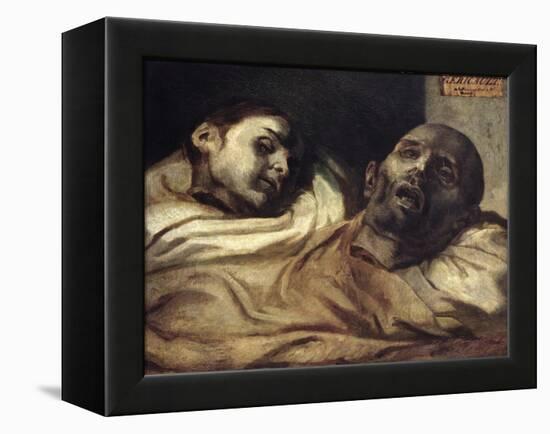Heads of Torture Victims, Study for the Raft of the Medusa-Théodore Géricault-Framed Premier Image Canvas
