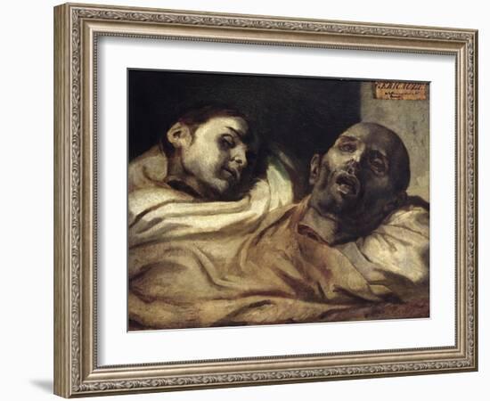 Heads of Torture Victims, Study for the Raft of the Medusa-Théodore Géricault-Framed Giclee Print