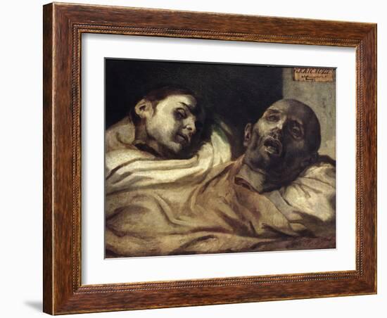 Heads of Torture Victims, Study for the Raft of the Medusa-Théodore Géricault-Framed Giclee Print