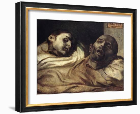 Heads of Torture Victims, Study for the Raft of the Medusa-Théodore Géricault-Framed Giclee Print