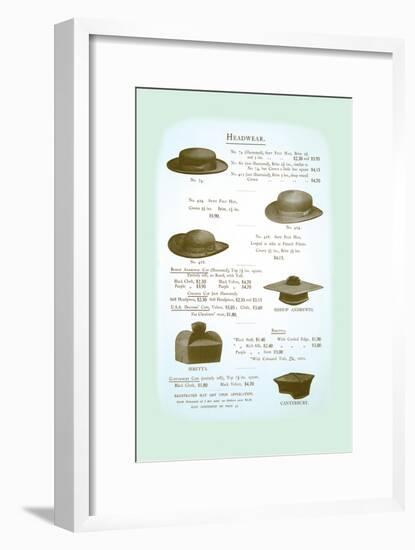 Headwear-null-Framed Art Print