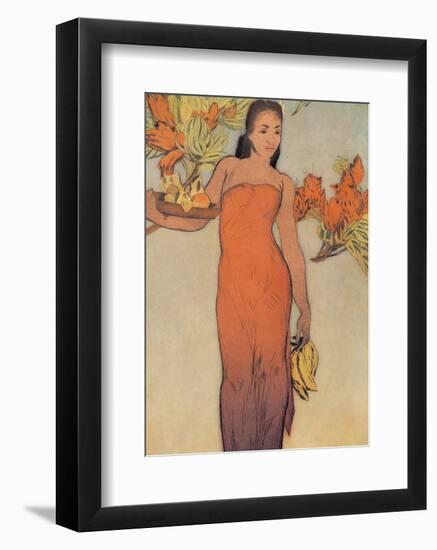 Healani, Royal Hawaiian Hotel Menu Cover c.1950s-John Kelly-Framed Art Print