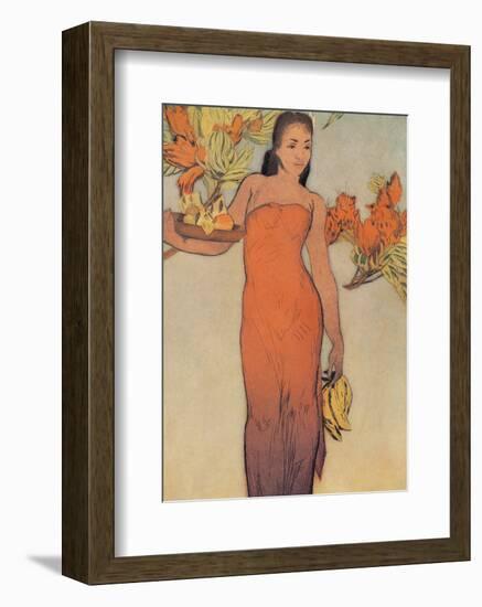 Healani, Royal Hawaiian Hotel Menu Cover c.1950s-John Kelly-Framed Art Print