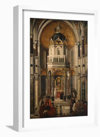 Healing of Pietro De Ludovici, Circa 1501-Gentile Bellini-Framed Giclee Print