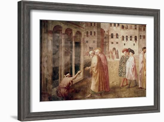 Healing of the Cripple-Masaccio-Framed Giclee Print