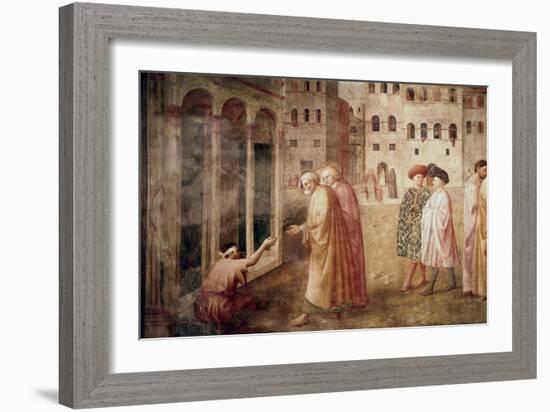 Healing of the Cripple-Masaccio-Framed Giclee Print