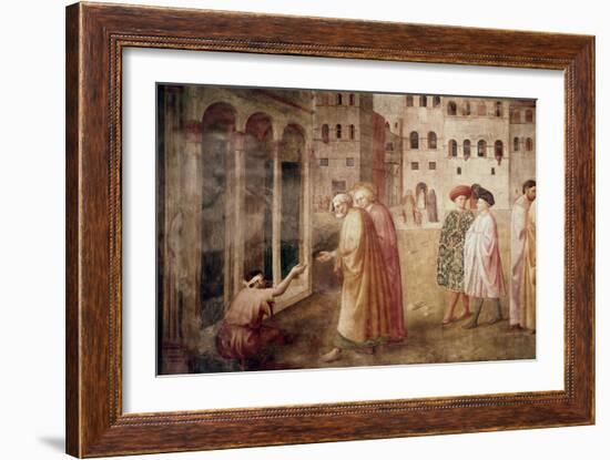 Healing of the Cripple-Masaccio-Framed Giclee Print