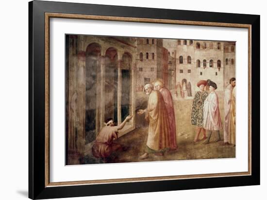 Healing of the Cripple-Masaccio-Framed Giclee Print