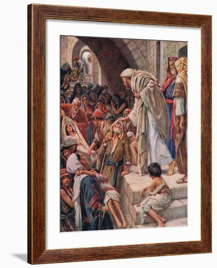 Healing the Sick-Harold Copping-Framed Giclee Print