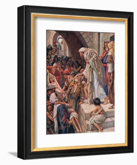 Healing the Sick-Harold Copping-Framed Giclee Print