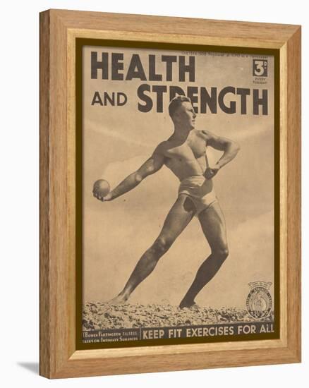 Health and Strength, Body Building Fitness Exercise Gay Magazine, UK, 1938-null-Framed Premier Image Canvas