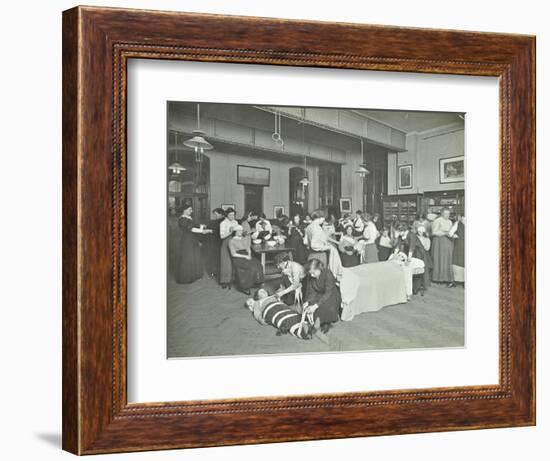 Health Class, Cosway Street Evening Institute for Women, London, 1914-null-Framed Photographic Print