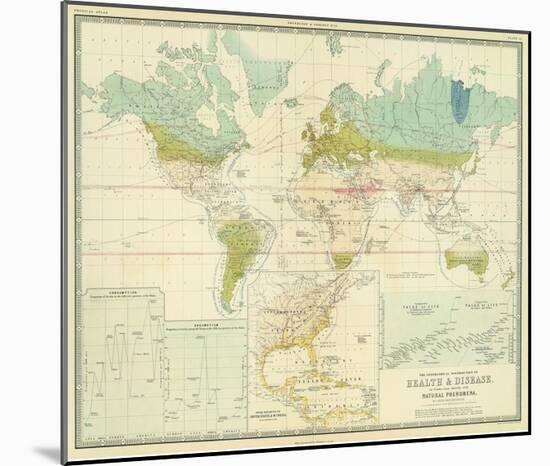 Health, Disease, c.1856-Alexander Keith Johnston-Mounted Art Print