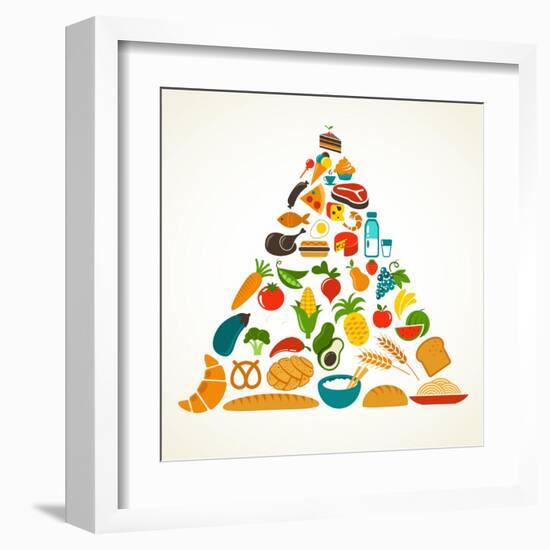 Health Food Pyramid-Marish-Framed Art Print