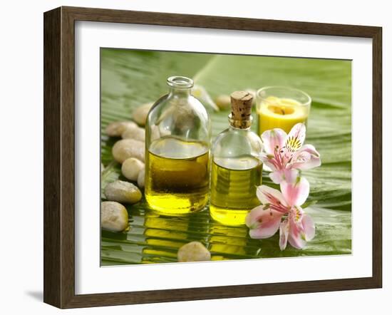 Health Spa on Banana Leaf-crystalfoto-Framed Photographic Print