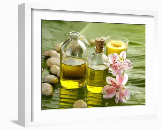 Health Spa on Banana Leaf-crystalfoto-Framed Photographic Print