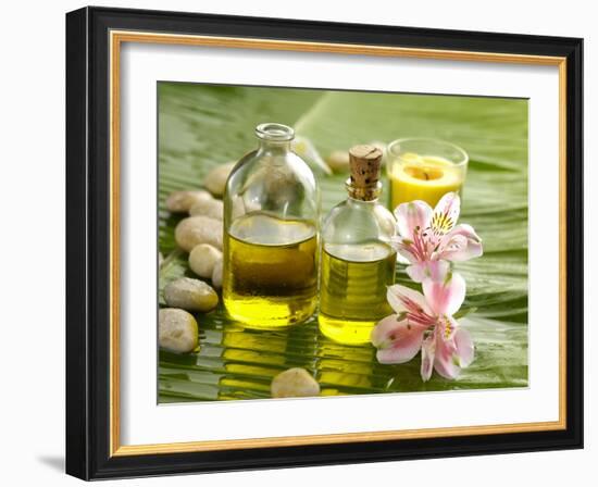 Health Spa on Banana Leaf-crystalfoto-Framed Photographic Print