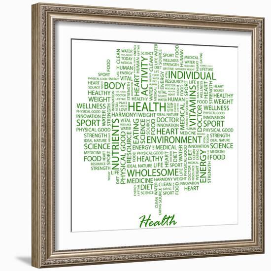 Health-Login-Framed Premium Giclee Print