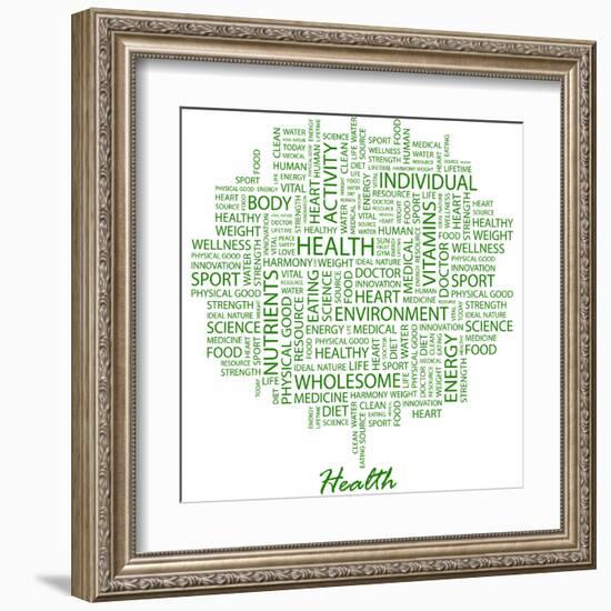 Health-Login-Framed Art Print