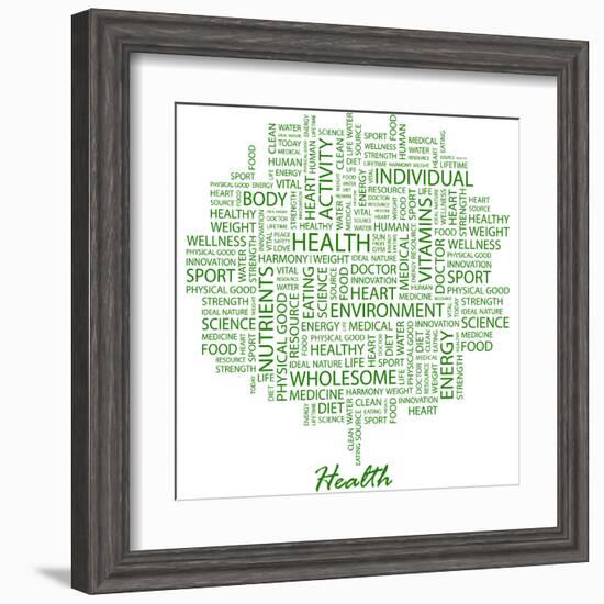 Health-Login-Framed Art Print