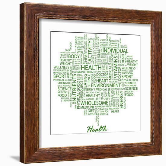 Health-Login-Framed Art Print