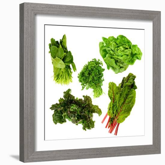 Healthy Dark Green Vegetables-maggy-Framed Photographic Print