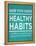 Healthy Habits I-Sd Graphics Studio-Framed Stretched Canvas