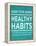 Healthy Habits I-Sd Graphics Studio-Framed Stretched Canvas