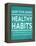 Healthy Habits I-Sd Graphics Studio-Framed Stretched Canvas